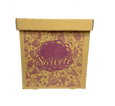 Caixa Papelão 5 Lt para Massa Caixa C/ 70 Un Viva Box