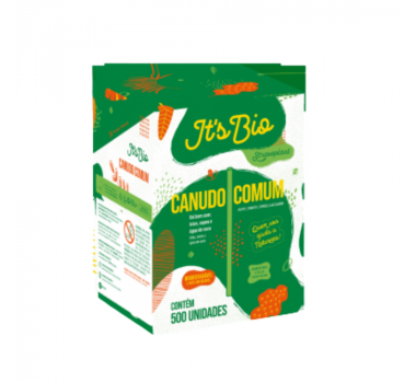 Canudo bio 5 mm com 500 unidades sache Straw Box