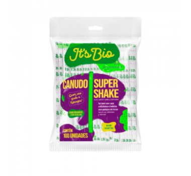 Canudo bio 10 mm com 100 unidades Sache Straw