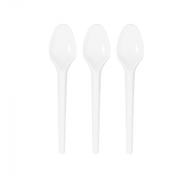 Colher Branca Granel com 1000 unidades Straw Sobremesa
