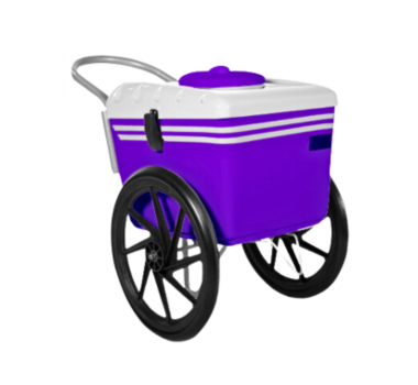 Carrinho de Picolé Roxo Tampa Branca T350 Thermototal