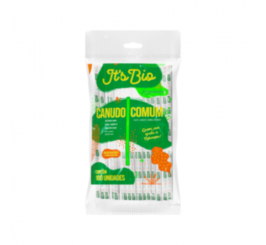 Canudo bio 5 mm com 100 unidades Sache Straw