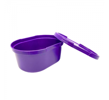 Pote Roxo 1 litro c/25 un Meplas com Tampa 