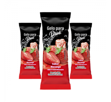 Gelo Sabor Morango 250 gr Rio Novo