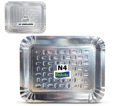 Bandeja Laminada Festcolor N4 20 Unidades Bolos e Salgados 