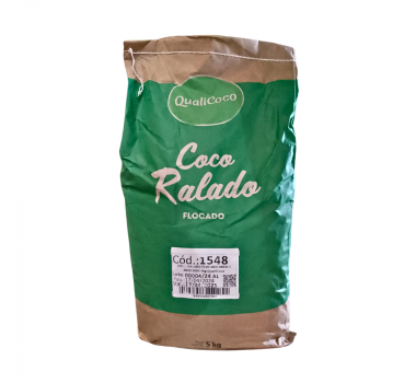 Coco Flocos Úmido e Adoçado 5 Kg Qualicoco