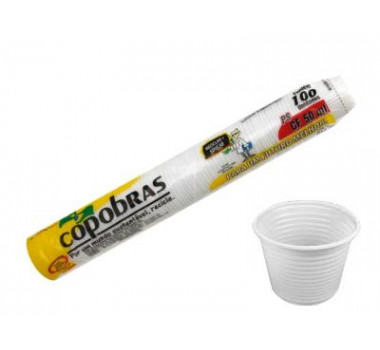 Copo Copobras 050 ML Com 100UN