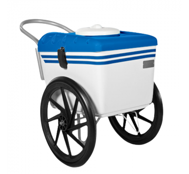 Carrinho de Picolé Branco Tampa Azul T350 Thermototal