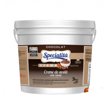 Creme De Avelã Com Cacau 3 Kg Specialitá Chocolat