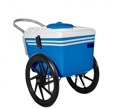 Carrinho de Picolé Azul Tampa Branca T350 Thermototal