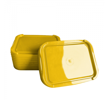 Tampa Amarela para pote 2 lt Rioplasctic c/ 480 un