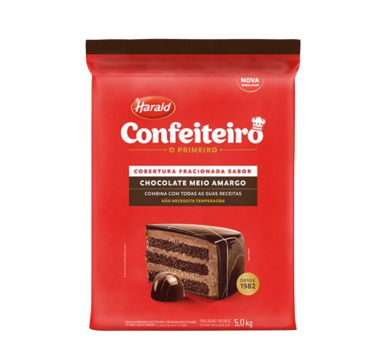 Cobertura Meio Amargo 5kg Conf Harald