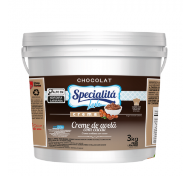 Creme De Avelã Com Cacau 3 Kg Specialitá Chocolat Leve