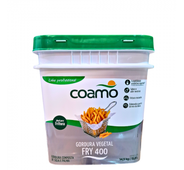 Gordura Vegetal Fritura Fry 400 14,5 Kg Coamo 