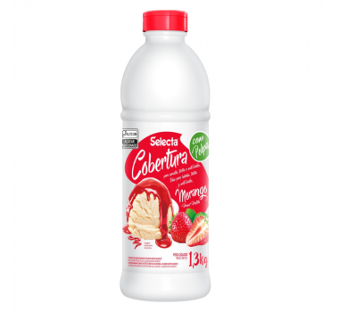 Cobertura Sabor Morango com Polpa 1,3  Kg selecta
