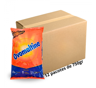 Ovomaltine Extra Crocante 750g Caixa com 12 unidades
