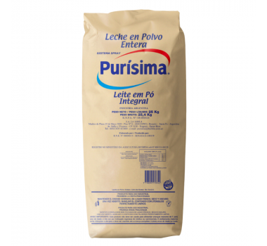 Leite em Pó Integral Purísima 25 Kg
