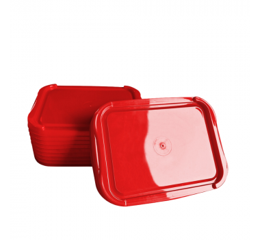 Tampa Vermelha para pote 2 lt Rioplasctic c/ 480 un