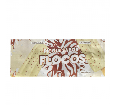 Saquinho Picolé Flocos 200g Riacho Bopp