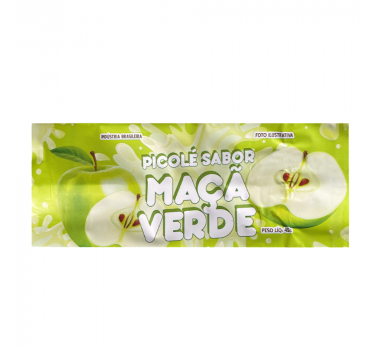Saquinho Picolé Maçã Verde 200g Riacho Bopp