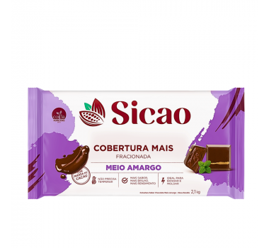 Cobertura Meio Amargo 2,1kg Sicao