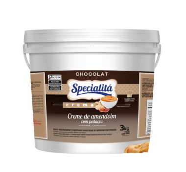 Creme de Amendoim com Pedaços 3 Kg Specialitá Chocolat 