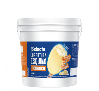 Cobertura Skimo Crunch Chocolate Branco Duas Rodas 12 KG
