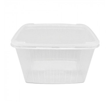 Pote Transparente Retangular 1,5  Lt com 30 un Kopus