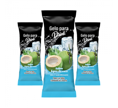 Gelo Sabor Água de Coco 250 gr Rio Novo