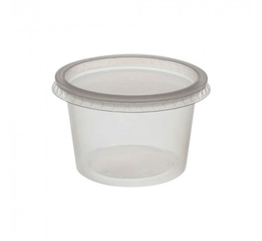 Kit pote+tampa 500 ml com 25 un Rioplastic