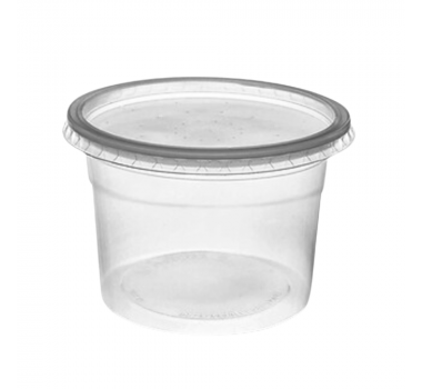 Kit pote+tampa 140  ml com 25 un Rioplastic