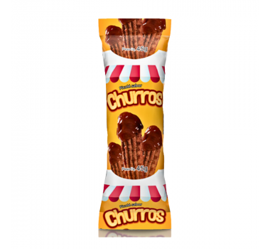 Saquinho Picolé Churros Bopp 250g Rio Novo