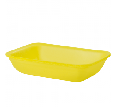 Bandeja Isopor CF 52 Amarelo Copobras c/ 200 unidades