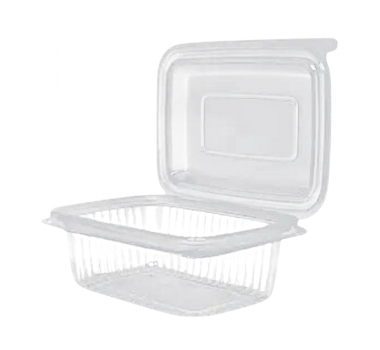 Kit pote retangular 500 ml com 24 un Rioplastic