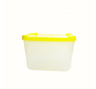 Pote Interject 2 L PP 153 Unidades - Translucido com tampa Amarela