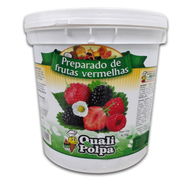 Preparo polpa de frutas vermelhas 4,1 Kg - Qualipolpa