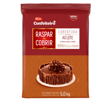 Cobertura Ao Leite 5kg Raspar e Cobrir Conf Harald