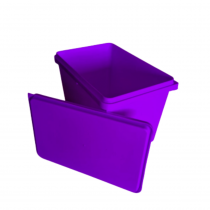 Balde Roxo 5 Litros Com Tampa Emann