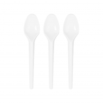 Colher Branca Granel com 1000 unidades Straw Sobremesa