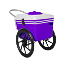 Carrinho de Picolé Roxo Tampa Branca T350 Thermototal
