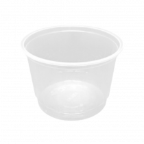 Pote transparente redondo 200 ml com 50 un Kopus