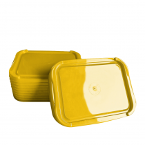 Tampa Amarela para pote 2 lt Rioplasctic c/ 480 un