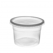 Kit pote+tampa 750 ml  com 25 un Rioplastic