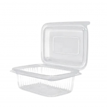 Kit pote retangular 1 lt com 24 un Rioplastic
