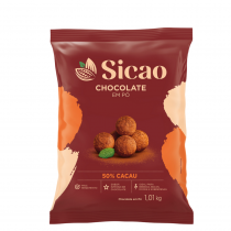 Chocolate em pó 50% 1,01kg Sicao
