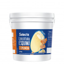 Cobertura Skimo Crunch Chocolate Branco Duas Rodas 12 KG