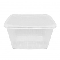 Pote Transparente Retangular 1,5  Lt com 30 un Kopus