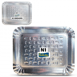 Bandeja Laminada Festcolor N1 20 Unidades Bolos e Salgados 
