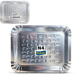 Bandeja Laminada Festcolor N4 20 Unidades Bolos e Salgados 