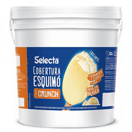 Cobertura Skimo Crunch Chocolate Branco Duas Rodas 4 KG